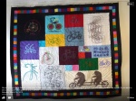 Bicycle Built For Two t-shirt quilt